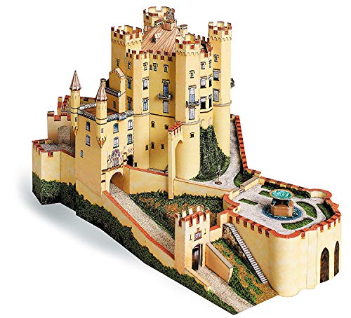 Aue-Verlag Schloss Hohenschwangau, Modellbausatz, 48 x 27 x 21 cm von HMV HAMBURGER MODELLBAUBOGEN VERLAG