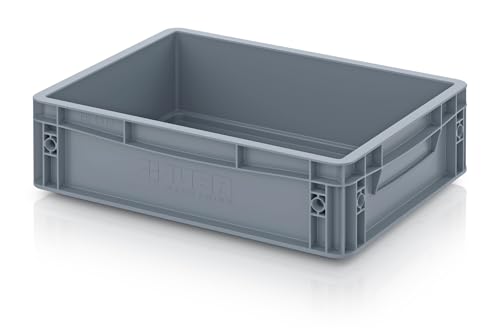 Auer EG 43/12 HG Stapelbehälter - Robust, Lebensmittelecht und Platzsparend - 400 x 300 x 120 mm - Ideal für Industrie, Handwerk und Gastronomie von Auer Packaging