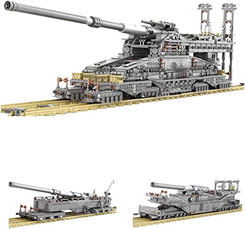 Auforua 3-IN-1 Panzer Modellbausatz, Mit 3846 Teile und 8 Figuren, WW2 Dora Eisenbahngeschütz Modell, Klemmbausteine Panzer Bausteine Set Auforua 3-IN-1 Panzer Modellbausatz, Mit 3846 Teile und 8 Figuren, WW2 Dora Eisenbahngeschütz Modell, Klemmbausteine Panzer Bausteine Set von Auforua