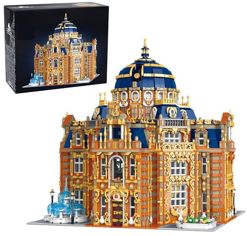 Auforua Modular Buildings, 4-stöckiges große Königliches Planetarium Modell, 14133 Teile Klemmbausteine Haus Gebäude Set, Modular Haus Modellbausatz von Auforua