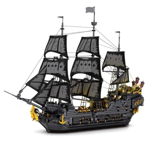 Auforua Piratenschiff Modellbausatz, Mit LED Beleuchtung, 4708 Teile Groß Klemmbausteine Piratenschiff MOC Bausteine Set Auforua Piratenschiff Modellbausatz, Mit LED Beleuchtung, 4708 Teile Groß Klemmbausteine Piratenschiff MOC Bausteine Set von Auforua