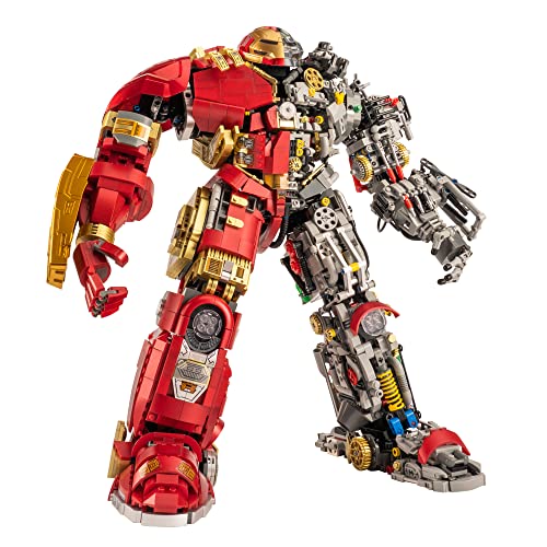 Auforua Technik Hulkbuster Modellbausatz, 4183 Teile Klemmbausteine Hulkbuster Groß MOC Set, Hulkbuster Bausteine Bausatz von Auforua