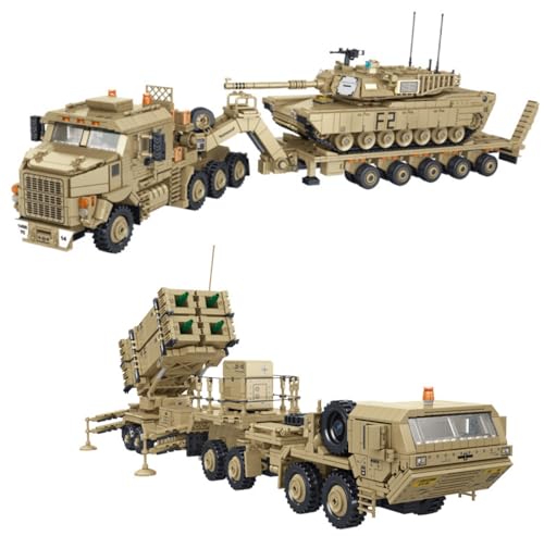 Auforua Technik Militär LKW 2-IN-1 Bausteine Bausatz, 6048 Teile Klemmbausteine Militärfahrzeuge Set, Technik LKW mit Panzer Auforua Technik Militär LKW 2-IN-1 Bausteine Bausatz, 6048 Teile Klemmbausteine Militärfahrzeuge Set, Technik LKW mit Panzer von Auforua