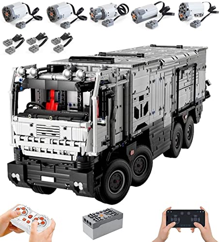 Auforua Technik Wohnmobil mit Motoren Set, Technik 8x8 Off-Road LKW Modellbausatz, 6068 Teile Klemmbausteine Wohnwagen Groß MOC Set, Kompatibel mit Mercedes Wohnmobil Technik Wohnwagen von Auforua