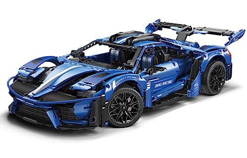 Technik Auto für Le Mansory Forde GT, 1:8 Groß Auto Modellbausatz, 3624 Teile Klemmbausteine Auto MOC Bausatz, Kompatibel mit Ford GT Technik Auto von Auforua