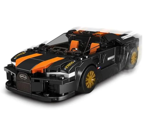 Technik Auto Bausatz für Speed Champions 2024, Klemmbausteine Auto Modell mit Acryl Vitrine, Kompatibel mit Speed Champions Autos von Auforua