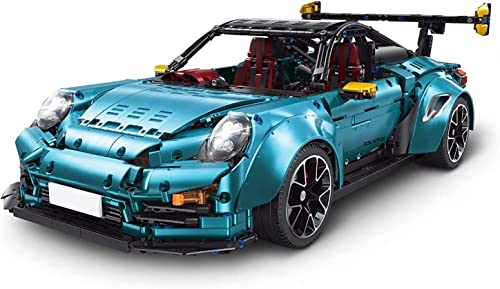 Technik Auto Porschor GT2 RS, 1:8 Groß Auto Modellbausatz, 3389 Teile Klemmbausteine Auto MOC Set, Technik Auto Bausteine Bausatz von Auforua