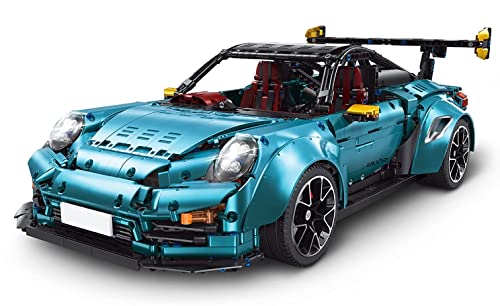 Technik Auto Porschor GT2 RS, 1:8 Groß Auto Modellbausatz, 3389 Teile MOC Klemmbausteine Technik Auto Bausatz, Kompatibel mit Porschor GT2 RS von Auforua