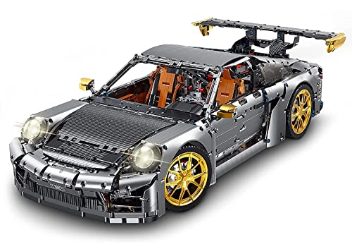 Technik Auto Poscher GT2 RS Bausteine Bausatz, Maßstab 1:6 Groß Auto Modellbausatz, 5588 Teile Klemmbausteine Technik Auto MOC Set von Auforua