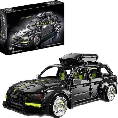 Technik Auto für Aodi RS6, 1:10 Groß Automodell Bausatz, 2896-tlg MOC Klemmbausteine Auto, Kompatibel mit Aodi Technik Technik Auto für Aodi RS6, 1:10 Groß Automodell Bausatz, 2896-tlg MOC Klemmbausteine Auto, Kompatibel mit Aodi Technik von Auforua