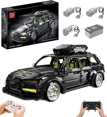 Technik Auto für Audi RS6 Avant, Mit Motoren Set, 1:10 Groß Automodell Bausatz, 2896 Teile MOC Klemmbausteine Auto Set, Kompatibel mit Audi Technik Technik Auto für Audi RS6 Avant, Mit Motoren Set, 1:10 Groß Automodell Bausatz, 2896 Teile MOC Klemmbausteine Auto Set, Kompatibel mit Audi Technik von Auforua
