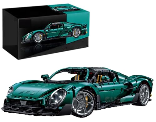 Technik Auto für Arlfa Romeo, 1:8 Groß Auto Modellbausatz, 4208 Teile Klemmbausteine Auto MOC Set, Kompatibel mit Alfa Romeo Technik Auto von Auforua