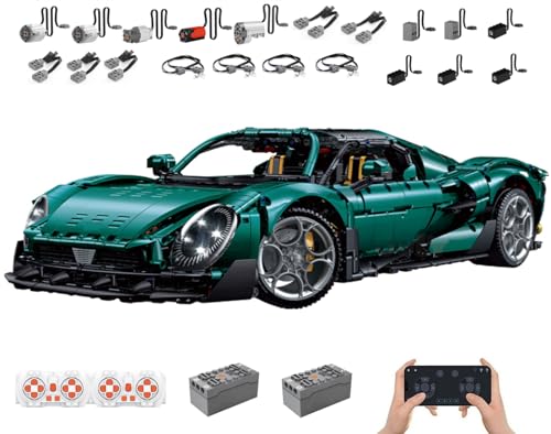 Technik Auto für Arlfa Romeo, Mit Motoren Set, 1:8 Groß Automodell Bausatz, 4208 Teile Klemmbausteine Auto MOC Set, Kompatibel mit Arlfa Romeo Technik Technik Auto für Arlfa Romeo, Mit Motoren Set, 1:8 Groß Automodell Bausatz, 4208 Teile Klemmbausteine Auto MOC Set, Kompatibel mit Arlfa Romeo Technik von Auforua