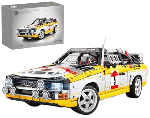 Technik Auto für Audi Sport Quattro S1 Group B 1984, Mit LED Licht, 1:8 Groß Automodell Bausatz, 3887 Teile Klemmbausteine Rennwagen MOC Set Technik Auto für Audi Sport Quattro S1 Group B 1984, Mit LED Licht, 1:8 Groß Automodell Bausatz, 3887 Teile Klemmbausteine Rennwagen MOC Set von Auforua