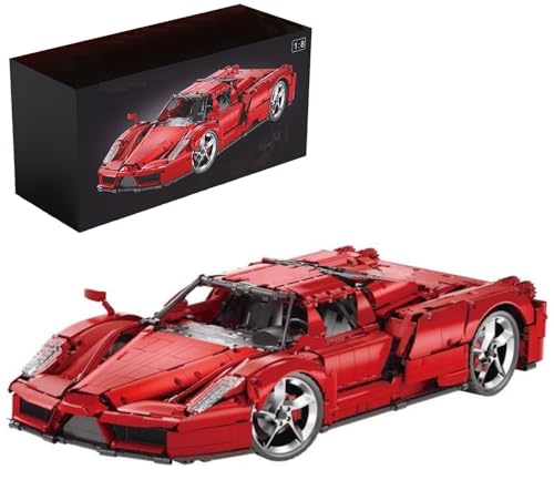Technik Auto für Farrari Enzo, 1:8 Groß Automodell Bausatz, 4301 Teile Klemmbausteine Auto MOC Set, Kompatibel mit Farrari Technik Technik Auto für Farrari Enzo, 1:8 Groß Automodell Bausatz, 4301 Teile Klemmbausteine Auto MOC Set, Kompatibel mit Farrari Technik von Auforua