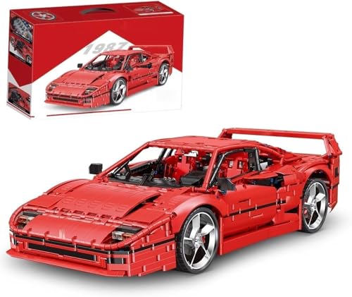 Technik Auto für Farrari F40, 1:8 Groß Automodell Bausatz, 4026 Teile Klemmbausteine Auto MOC Set, Kompatibel mit Farrari Technik Technik Auto für Farrari F40, 1:8 Groß Automodell Bausatz, 4026 Teile Klemmbausteine Auto MOC Set, Kompatibel mit Farrari Technik von Auforua