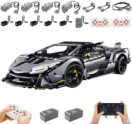 Technik Auto für Lambo SC18 Alston, Mit Motoren Set und LED Licht, 1:8 Groß Automodell Bausatz, 3392 Teile Klemmbausteine Auto MOC Set, Kompatibel mit Lambo Technik Technik Auto für Lambo SC18 Alston, Mit Motoren Set und LED Licht, 1:8 Groß Automodell Bausatz, 3392 Teile Klemmbausteine Auto MOC Set, Kompatibel mit Lambo Technik von Auforua