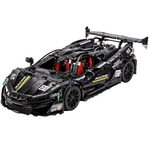 Technik Auto für MaLaren P1, 1:8 Groß Auto Modellbausatz, 3686 Teile MOC Klemmbausteine Auto Bausatz, Kompatibel mit McLaren Technic Auto von Auforua