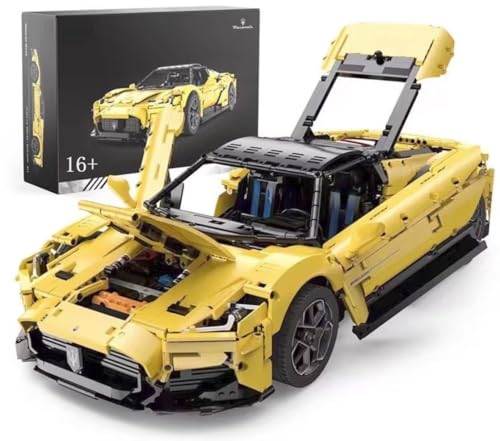 Technik Auto für Masarati MC20, 1:8 Groß Automodell Bausatz, 3457 Teile Klemmbausteine Auto Bauteine MOC Set, Kompatibel mit Maserati Technik Technik Auto für Masarati MC20, 1:8 Groß Automodell Bausatz, 3457 Teile Klemmbausteine Auto Bauteine MOC Set, Kompatibel mit Maserati Technik von Auforua