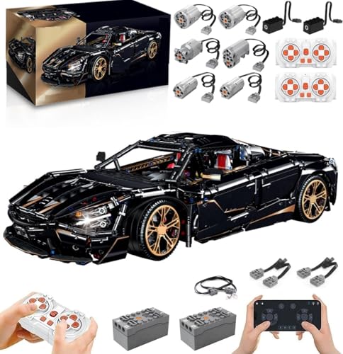 Technik Auto für McIaren 720S, Mit Motoren Set, 1:8 Groß Automodell Bausatz, 3658 Teile Klemmbausteine Auto MOC Set, Kompatibel mit McIaren Technik Technik Auto für McIaren 720S, Mit Motoren Set, 1:8 Groß Automodell Bausatz, 3658 Teile Klemmbausteine Auto MOC Set, Kompatibel mit McIaren Technik von Auforua