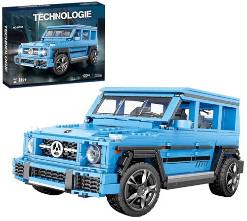 Technik Auto für Mercades AMG G-Klasse, 1:12 Klein Auto Modellbausatz, 1204 Teile MOC Klemmbausteine Auto Set, Kompatibel mit Mercedes AMG Technik von Auforua