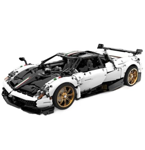 Technik Auto für Pagani Huayra BC, 1:8 Groß Modellauto Bausatz, 4749 Teile MOC Klemmbausteine Rennauto Set, Kompatibel mit Pagani Technik Sportwagen von Auforua