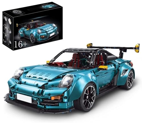 Technik Auto für Porschor GT2 RS, 1:8 Groß Auto Modellbausatz, 3389-tlg Klemmbausteine Auto MOC Set, Kompatibel mit Porschor Technik Auto von Auforua