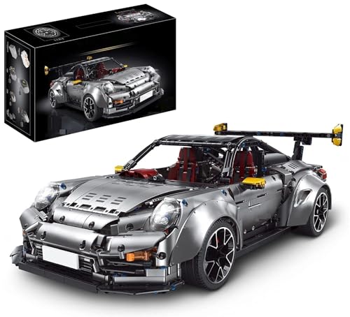 Technik Auto für Porschor GT2 RS, 1:8 Groß Auto Modellbausatz, 3389-tlg Klemmbausteine Auto MOC Set, Kompatibel mit Porschor Technik Auto von Auforua