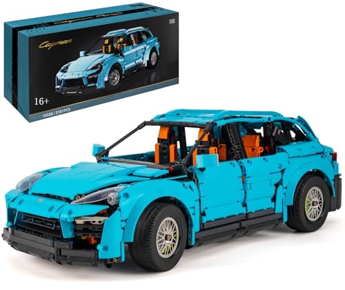 Technik Auto für Poscher Cayene, 1:8 Groß Auto Modellbausatz, 3181 Teile MOC Klemmbausteine Technik Auto Set von Auforua