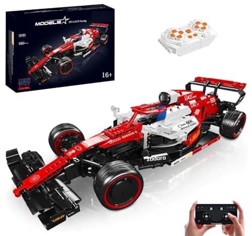 Technik F1 Auto für Alfa Romeo F1 Team Orlen C42 2022, 1:8 Groß F1 Auto Modellbausatz, 1185 Teile MOC Klemmbausteine F1 Auto Bausatz, Kompatibel mit Alfa Romeo Technik von Auforua