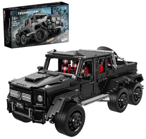 Technik Geländewagen G-Klasse 6x6, 1:8 Auto Modellbausatz, 3300 Teile Klemmbausteine Technik Auto Groß MOC Set, Kompatibel mit Mercedes-Benz G63 AMG 6x6 Technik Technik Geländewagen G-Klasse 6x6, 1:8 Auto Modellbausatz, 3300 Teile Klemmbausteine Technik Auto Groß MOC Set, Kompatibel mit Mercedes-Benz G63 AMG 6x6 Technik von Auforua