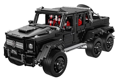 Technik Geländewagen G-Klasse Auto für Mercades AMG G63 6x6, 1:8 Groß Auto Modellbausatz, 3300 Teile Klemmbausteine Technik Auto MOC Erwachsene Set, Kompatibel mit Mercedes AMG Technik von Auforua