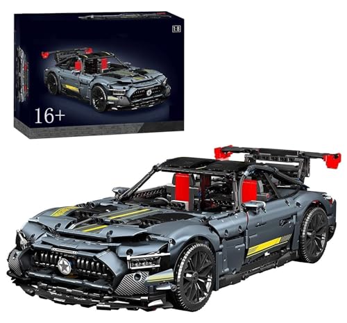 Technik Rennauto für Mercades AMG GT, 1/8 Groß Automodell Bausatz, 2872 Teile Klemmbausteine Auto Set, Kompatibel mit Mercades Technik Technik Rennauto für Mercades AMG GT, 1/8 Groß Automodell Bausatz, 2872 Teile Klemmbausteine Auto Set, Kompatibel mit Mercades Technik von Auforua