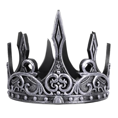 Aufquwk Abschlussballkrone, Königskrone | Antike Prinzen-Tiara,Bühnenaufführungs-Requisiten, mittelalterliche Krone für Halloween-Cosplay, Haarschmuck von Aufquwk