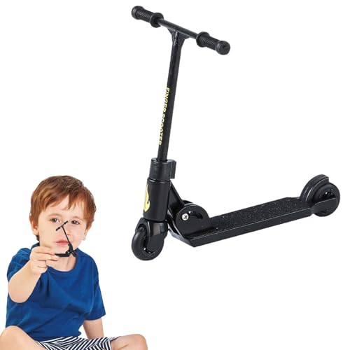 Aufquwk Fingerscooter, Tretroller für Kinder,Finger-BMX faltbar mit Bremssystem - Finger-Skateboard-Zubehör, lehrreicher Fingerspitzenspaß für Kinder, verbessert die Koordination und praktische von Aufquwk