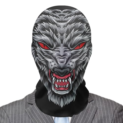 Aufquwk Halloween-Geistermaske, gruselige böse Geistermaske | Horror Evil Ghost Mesh-Maske mit atmungsaktivem Design | Gruselige und lustige elastische Gesichtsbedeckung für Maskeradeparty und von Aufquwk