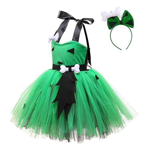 Aufquwk Halloween-Tüllkleid für Mädchen, Kleinkind-Halloween-Tutu-Kleid - Party-Outfit Tüllkleid | Partykleider mit Schleifen-Stirnband, Halloween-Kostüm, ärmelloses Prinzessinnenkleid für von Aufquwk