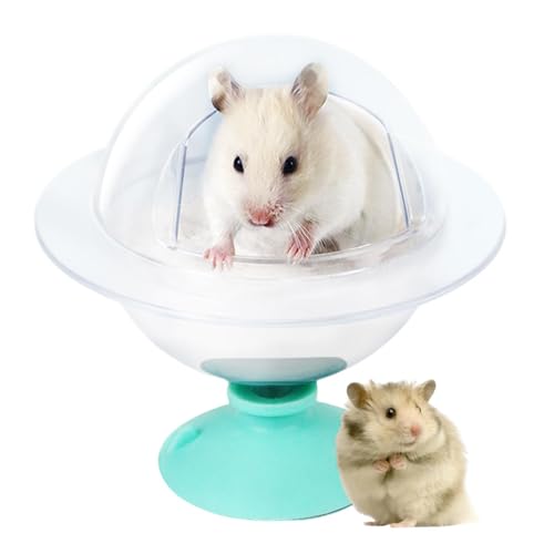 Aufquwk Hamster-Badewanne, Hamster-Badezimmer - Duschraum Hamster Chinchilla Badeschüssel Sandbad,Sandbehälter zum Graben, Entspannungshaus für Goldhamster und Zwerghamster von Aufquwk