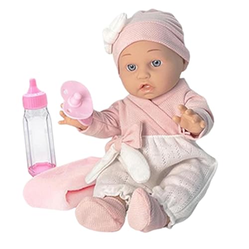 Aufquwk Wiedergeborene Kleinkindpuppen, realistische Kleinkindpuppe - Echte Kleinkindpuppe - Reborn Babies-Puppen, 12-Zoll-Reborn-Puppenspielzeug für Kleinkinder mit Kleidung, Flasche und Schnuller von Aufquwk