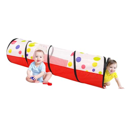 Spieltunnel, 6 Fuß Langer Krabbeltunnel Für Kinder Ab 3 Jahren, Katzenspielzeug, Faltbares Spielzelt Und Tunnel, Aktivitätsspielzeug Für Frühes Lernen, Pop-Up-Spielzeug Für Drinnen Und Draußen von Aufquwk