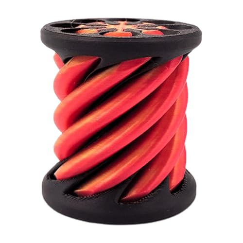 Unmögliche Pyramiden-Passthrough-Skulptur, 3D-gedrucktes Spiralkegel-Spiralzylinder-Zappelspielzeug, Unendlich Rotierendes Fidget-Spielzeug für Erwachsene und Kinder, Kombinationspyramidenstatue von Aufquwk