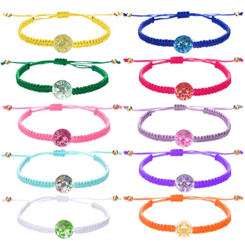 Augesak 10 Stück Armband Mädchen Kinder, Bunte Blumen Gewebte Armbänder, Freundschaftsarmbänder für Mädchen, Verstellbare Armband Sommer Kinder für Geburtstag Mitgebsel Schultütefüllung Augesak 10 Stück Armband Mädchen Kinder, Bunte Blumen Gewebte Armbänder, Freundschaftsarmbänder für Mädchen, Verstellbare Armband Sommer Kinder für Geburtstag Mitgebsel Schultütefüllung von Augesak