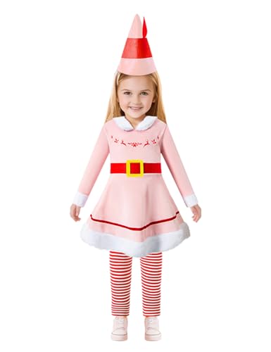 Auggle Elfenkostüm für Babys, Mädchen, Weihnachten, Cosplay, Urlaub, Party, Elfenkleid (2T) von Auggle