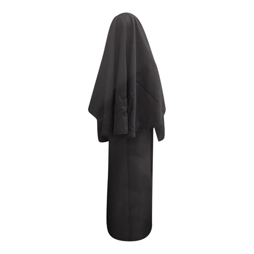 Augystre Damen Umhang mit Kapuze Mittelalter Gothic Cape Mantel Vampir Kostüm Cape Kostüm Vampir Umhang Halloween Weihnachten Steampunk Party Halloween Cosplay Kostüm für Erwachsene von Augystre