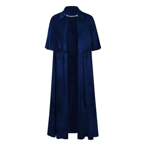 Augystre Damen Umhang mit Kapuze Mittelalter Kleidung Mantel Gotik Ritter Cape Lange Robe Halloween Kostüme Halloween Renaissance Umhang Mittelalter Erwachsene Cosplay Party Rote Robe Kostüm von Augystre