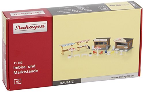 Auhagen 11352 - Snackständer und Marktstände Modellierset von Auhagen