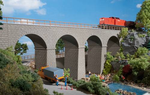 Auhagen 11344 H0 Eisenbahnbrücke 1gleisig Universell (L x B x H) 410 x 65 x 165mm von Auhagen