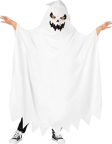 100CM Geist Halloween Kostüm Kinder,Halloween Geisterkostüme, Kinderkostüme weißes Gespenst, Geister für Kleinkinder, Halloween Kostüm, Cape, Halloween Süßes oder Saures,Halloween Party und Cosplay von Auirshiky