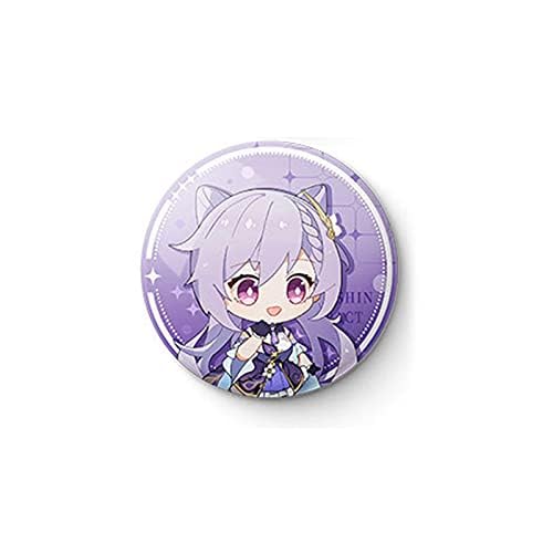 Aulande Anime Brosche Pin Zhongli Venti Klee Keqing Cute Cartoon Charaktere Button Taschen Rucksack Brosche Pins Modeschmuck für Kleidung Rucksäcke Dekoration Geschenk von Aulande