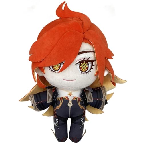 Aulande Anime Game Shenhe Pillow Figure Kinich/Mualani/Mavuika Stuffed Pillow Home Decoration Anime Figures for Game Fans (Mavuika) von Aulande